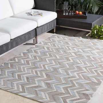 Bertrand 5x8 Outdoor Brown Area Rug Carpet for Living Room Bedroom or Kitchen (5'4" x 7'7")