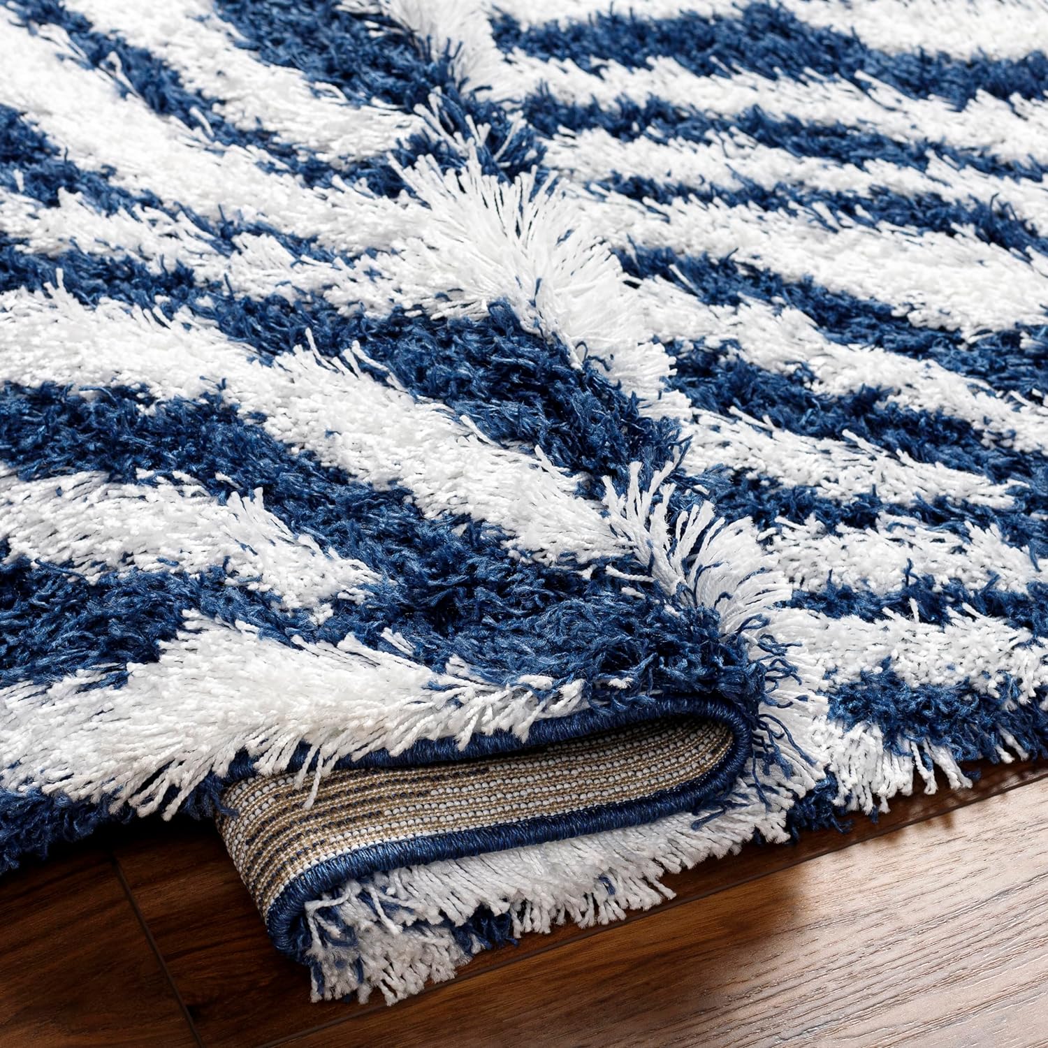 Boomer 5x7 Shag Gray Area Rug Carpet for Living Room Bedroom or Kitchen (5'3" x 7'3")