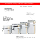 Cringle 4 Pcs Kitchen Canister Set