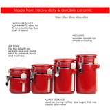 Cringle 4 Pcs Kitchen Canister Set