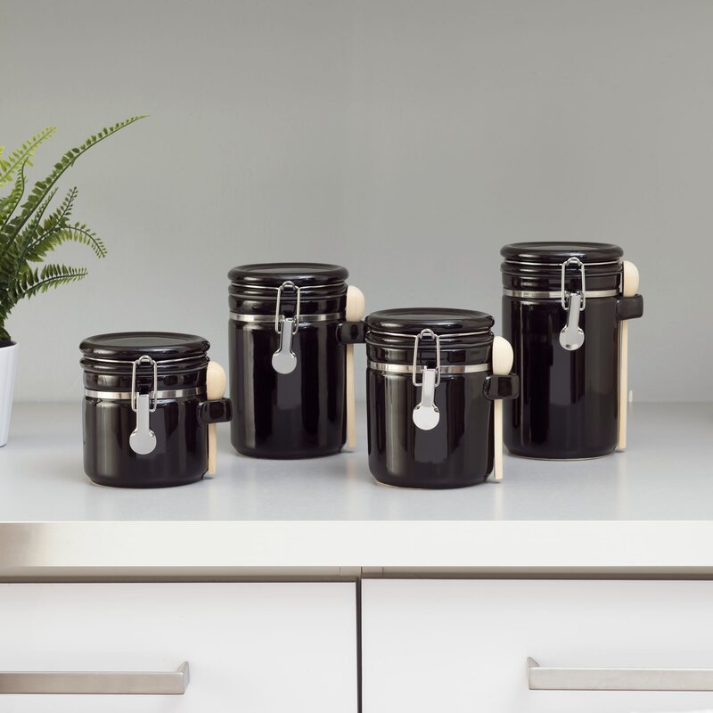 Cringle 4 Pcs Kitchen Canister Set