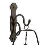 Kige Brown Glass/Iron Wall Sconce Candle Holder