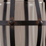 Kige Brown Glass/Iron Wall Sconce Candle Holder