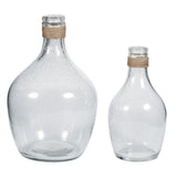 Castanea 2 Piece Clear Glass Table Vase Set