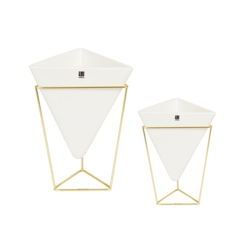 Sardes 2 Piece Indoor / Outdoor Porcelain Table Vase Set