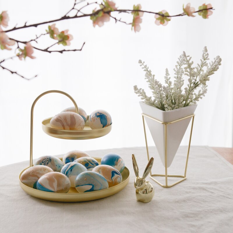 Sardes 2 Piece Indoor / Outdoor Porcelain Table Vase Set