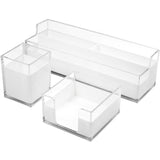 Kentdy 3 Piece Acrylic Desk Set