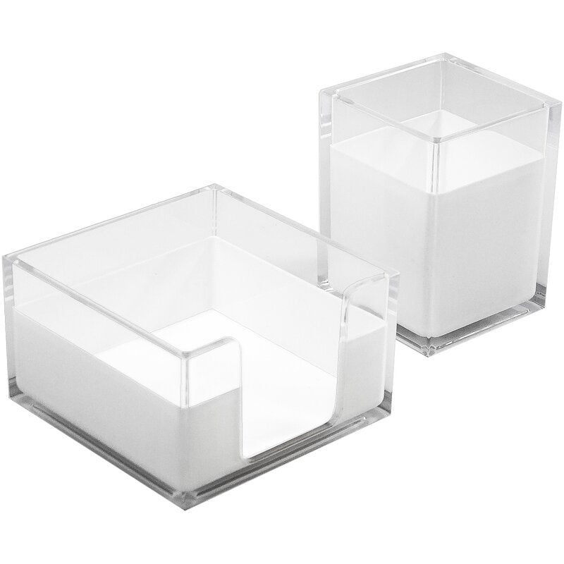 Kentdy 3 Piece Acrylic Desk Set