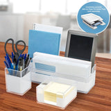 Kentdy 3 Piece Acrylic Desk Set