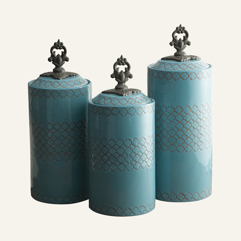 Tamar 3 Pcs Kitchen Canister Set