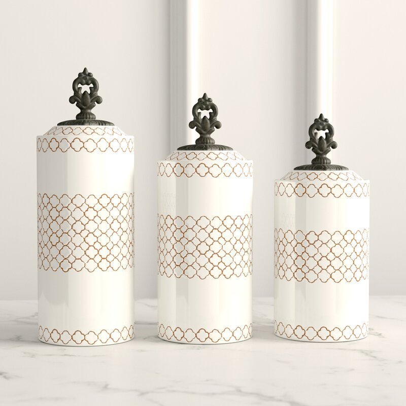 Tamar 3 Pcs Kitchen Canister Set