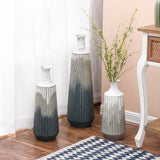 Obelisk 3 Piece Metal Floor Vase Set