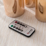 Saintmy 3 Piece Silver/Gold Unscented Flameless Pillar Candle Set with Remote