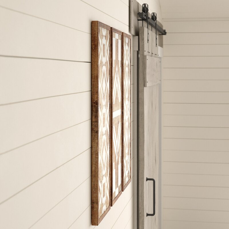 Buand 3 Piece Abstract Wood Wall Decor Set