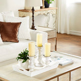 Southmo 3 Piece Wood Tabletop Candlestick Set