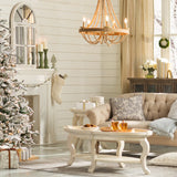 Lyalne 3 Piece Wood Tabletop Candlestick Set