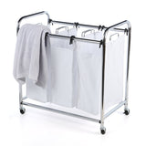 Landva 3 Section Plated Heavy Duty Laundry Sorter