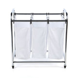 Landva 3 Section Plated Heavy Duty Laundry Sorter