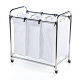 Landva 3 Section Plated Heavy Duty Laundry Sorter