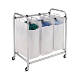 Landva 3 Section Plated Heavy Duty Laundry Sorter