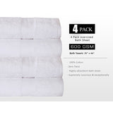 Halle 4 Piece 100% Cotton Bath Sheet Towel Set (Set of 4)