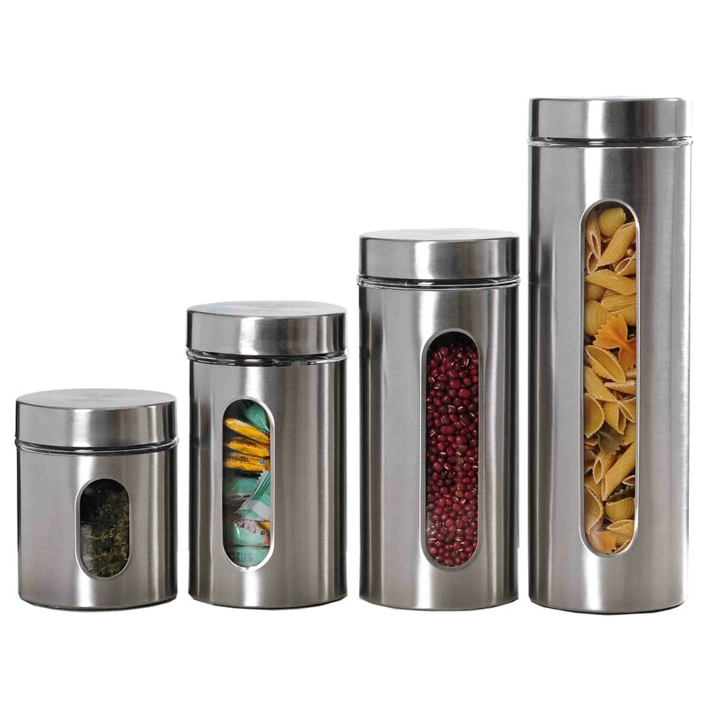 Lilburne 4 Pcs Kitchen Canister Set