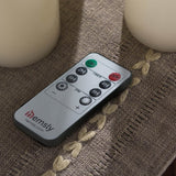 Begypt 5 Piece Unscented Flameless Ivory Pillar Candle Set with Remote