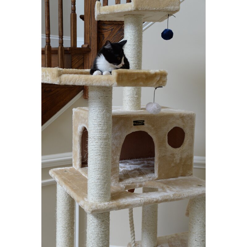 Valatieri 72" Real Wood Cat Tree