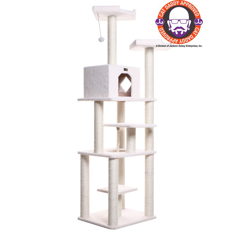 Solderini 78" Premium Classic Real Wood Cat Tree