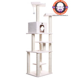 Solderini 78" Premium Classic Real Wood Cat Tree