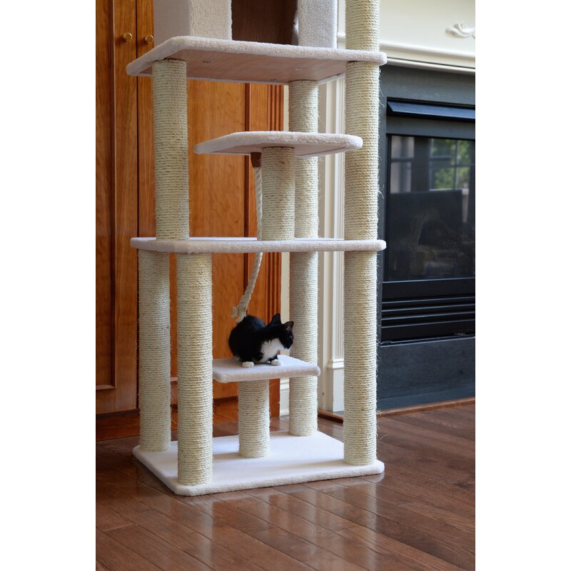 Solderini 78" Premium Classic Real Wood Cat Tree