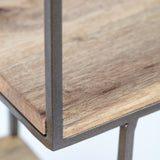 Mamoni 3 Piece Mango Wood Circle Accent Shelf