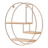 Mamoni 3 Piece Mango Wood Circle Accent Shelf