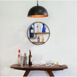 Mamoni 3 Piece Mango Wood Circle Accent Shelf