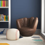 Sodall Baseball Glove Kids Novelty Chair and Ottoman