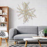 Rosand Abstract Bar and Panel Novelty Metal Wall Decor