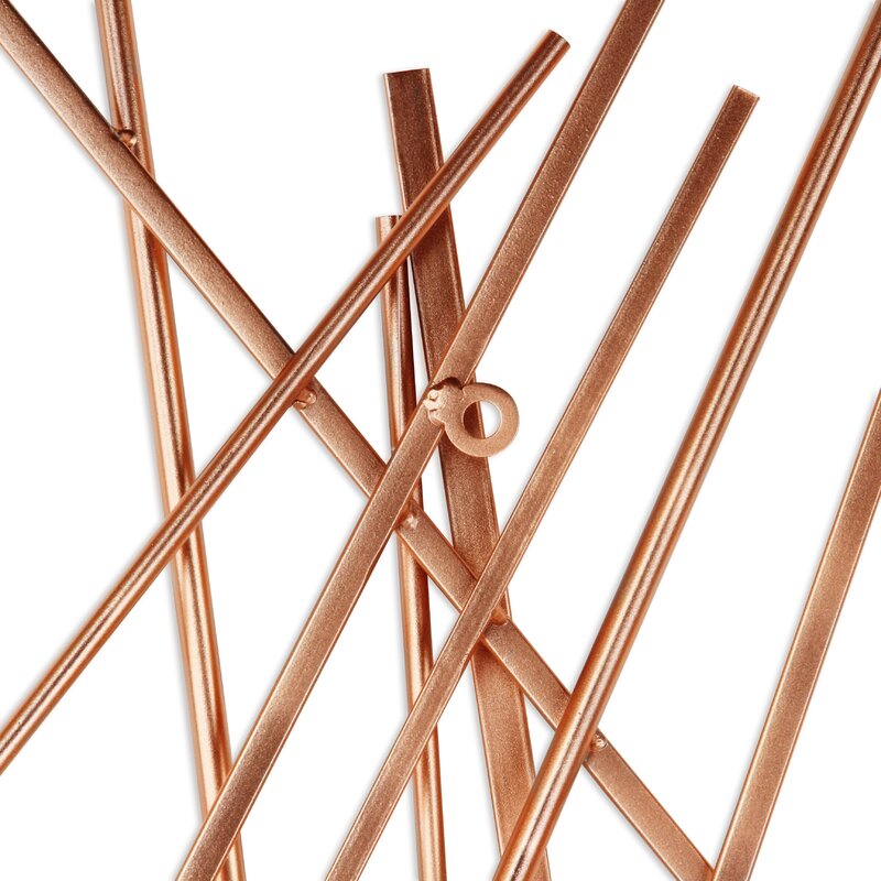 Rosand Abstract Bar and Panel Novelty Metal Wall Decor