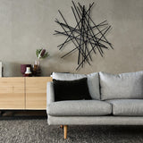 Rosand Abstract Bar and Panel Novelty Metal Wall Decor