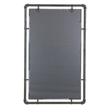 Tenmopa Industrial Beveled Metal Wall Accent Mirror