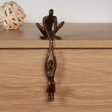 Ofrus Bronze Man Lifting Woman from Ledge Sculpture