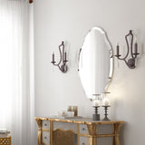 Catriny Oval Vertical Beveled Frameless Mirror