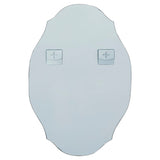 Catriny Oval Vertical Beveled Frameless Mirror