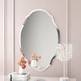 Catriny Oval Vertical Beveled Frameless Mirror
