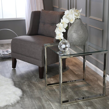 Basilica White Ceramic Table Flower Vase