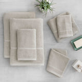 Luciana Luxury Textured 6 Piece Turkish Cotton Bath Towel Set