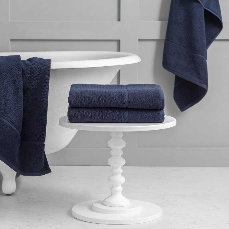 Luciana Luxury Textured 6 Piece Turkish Cotton Bath Towel Set