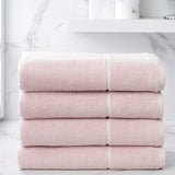 Luciana Luxury Textured 6 Piece Turkish Cotton Bath Towel Set