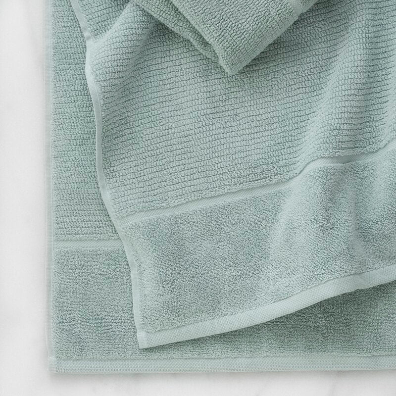 Luciana Luxury Textured 6 Piece Turkish Cotton Bath Towel Set