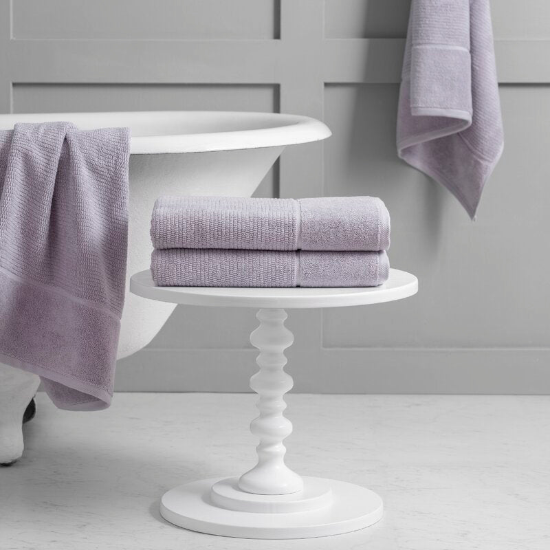 Luciana Luxury Textured 6 Piece Turkish Cotton Bath Towel Set