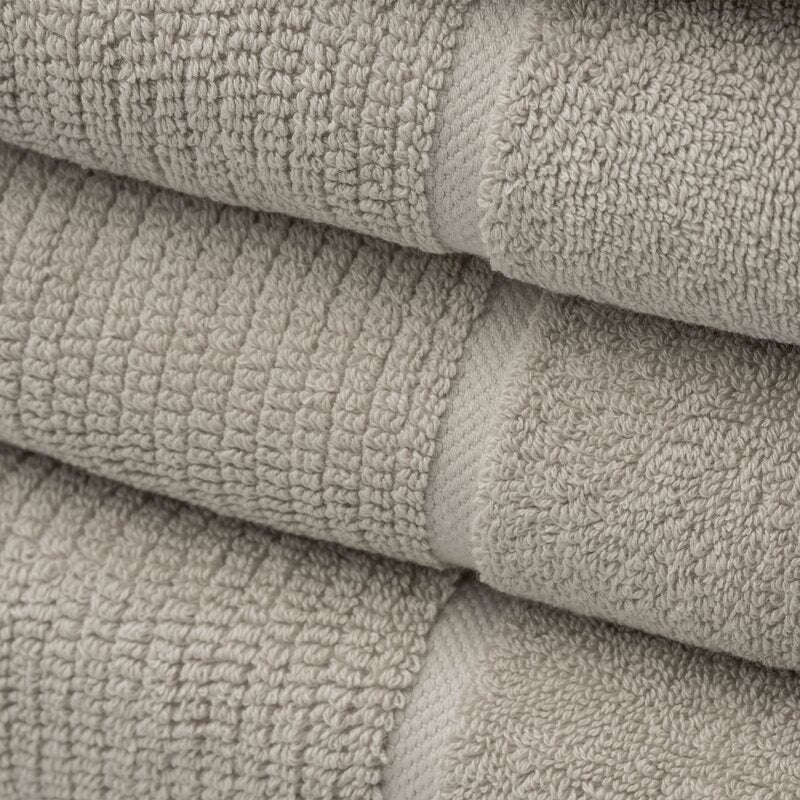 Luciana Luxury Textured 6 Piece Turkish Cotton Bath Towel Set
